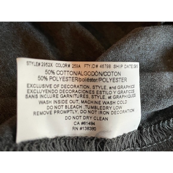 NWT Super Bowl NFL Atlanta 020319 Set Short Sleeve TShirt & Hat Gray Black SZ L - Picture 11 of 11